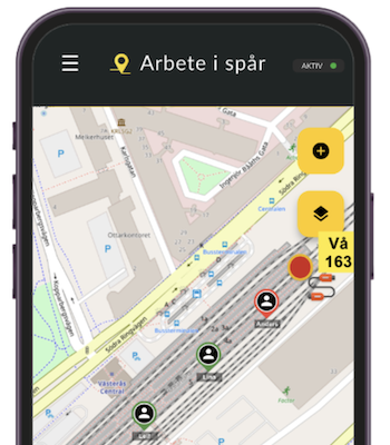 1409 Karta arbete i spår